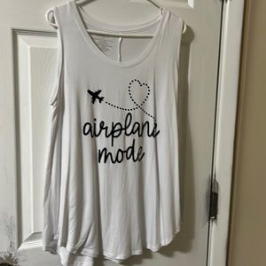 Drapery “Airplane Mode” tank